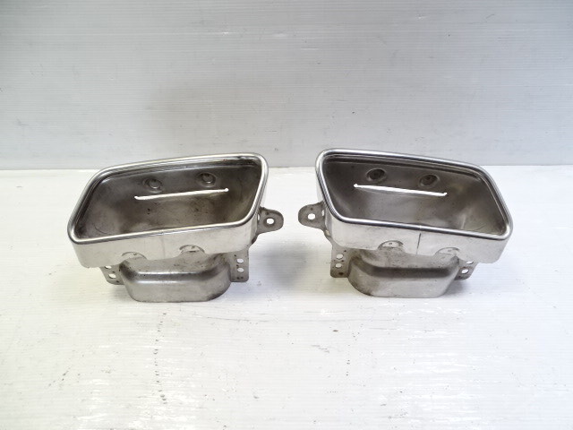 13 Mercedes X166 GL450 exhaust, muffler tips, 2214903527 2214903627