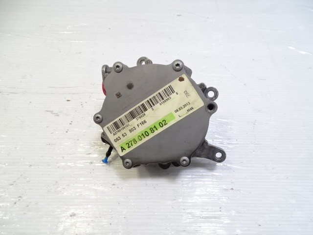 13 Mercedes X166 GL450 engine motor vacuum pump, 2762300365