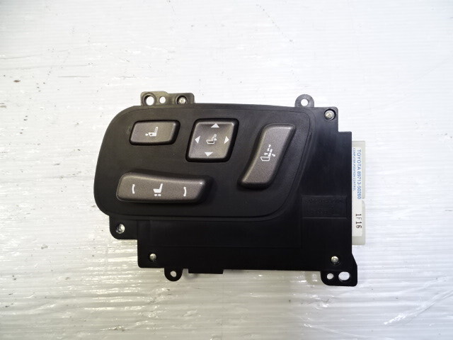 11 Lexus LS460 switch, seat adjust, left front, black 89713-50260