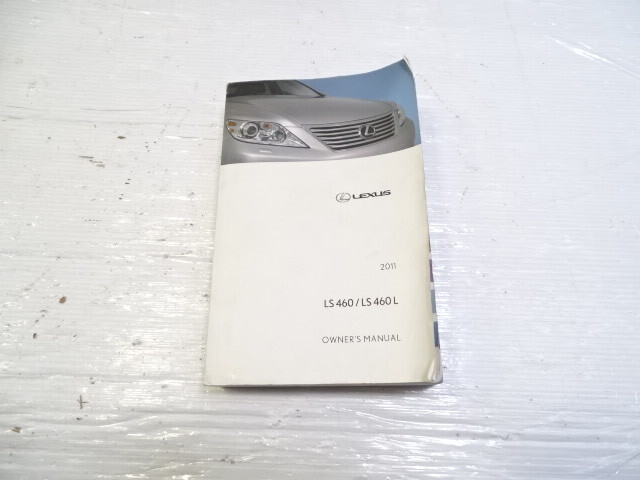 11 Lexus LS460 owners manual 01999-50B80