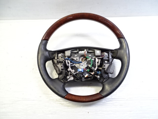 11 Lexus LS460 steering wheel, wood/ black leather 45100-50300