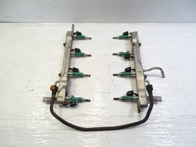 11 Lexus LS460 fuel rail w/ injectors, set of 8, 23250-38050
