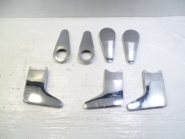 85 Mercedes R107 380SL trim set, seat hinge chrome covers