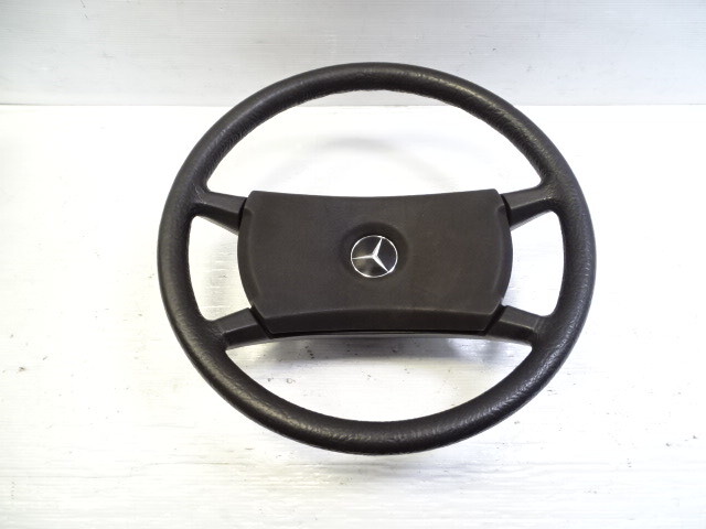 85 Mercedes R107 380SL steering wheel, black 1264640017