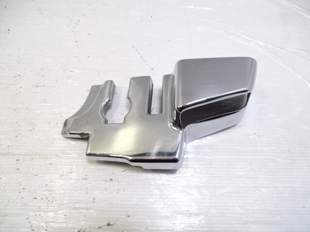 85 Mercedes R107 380SL trim, B pillar cover, right chrome 1076930435