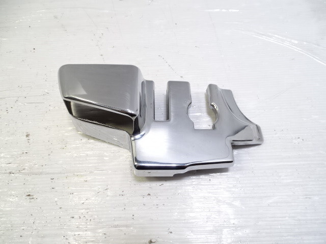 85 Mercedes R107 380SL trim, B pillar cover, left chrome 1076930335