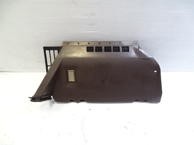 85 Mercedes R107 380SL trim, interior, lower dash kick panel, right, brown 1078303645