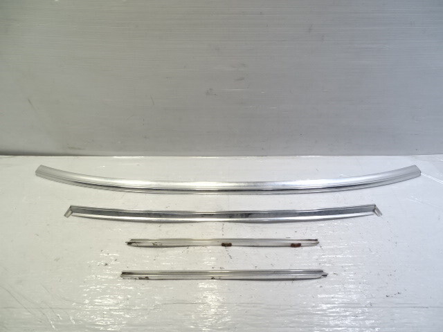 85 Mercedes R107 380SL trim set, windshield surround, chrome, rear, hard top