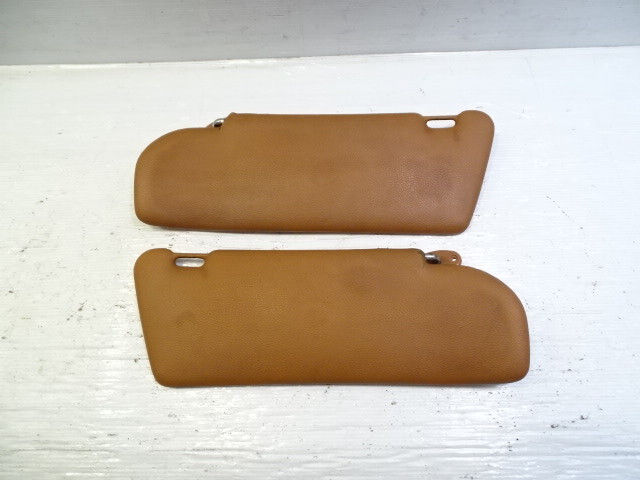 79 Mercedes W123 300CD sunvisor set, left and right palomino Coupe