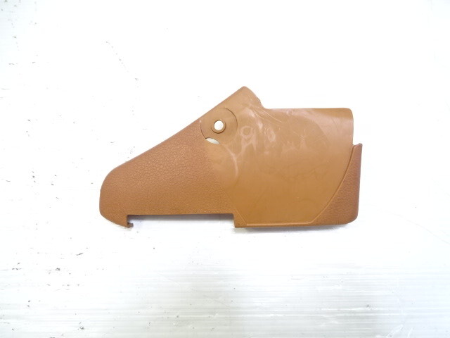79 Mercedes W123 300CD trim, seat belt buckle cover panel, right, 1239182730 palomino Coupe