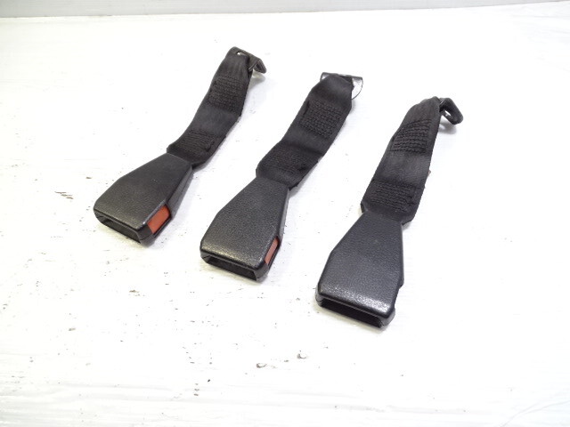 79 Mercedes W123 300CD seat belt buckle set 3pc rear left/right center 1238600469 Coupe
