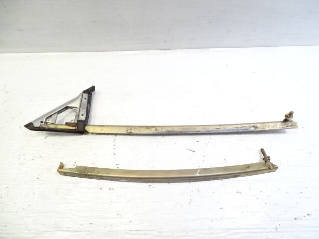 79 Mercedes W123 300CD window rail w/mirror trim left front Coupe
