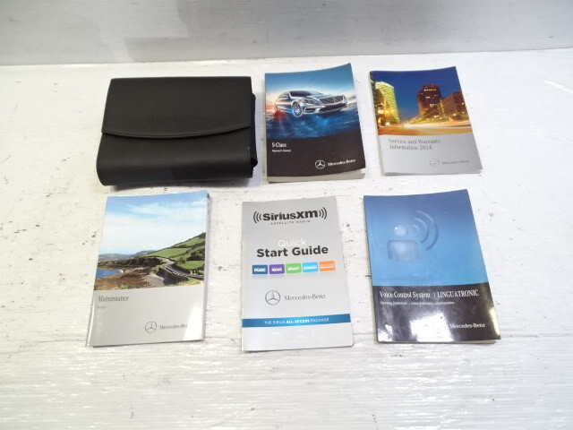 14 Mercedes W222 S550 owners manual w/case 2225844101