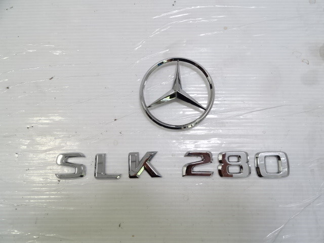 Mercedes R171 SLK280 emblem set, on trunk lid SLK280, 1717580058
