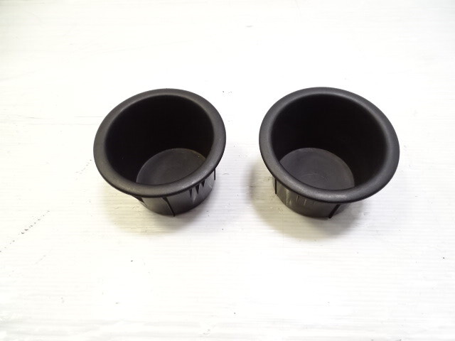 Lexus GX460 cup holder set, 3rd row quarter panel, left and right, 64745-60020 64746-60010 black