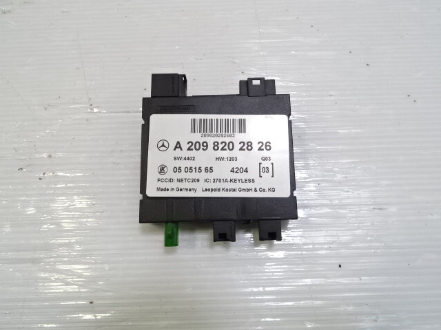 Mercedes W209 CLK55 module, keyless antenna, 2098202826