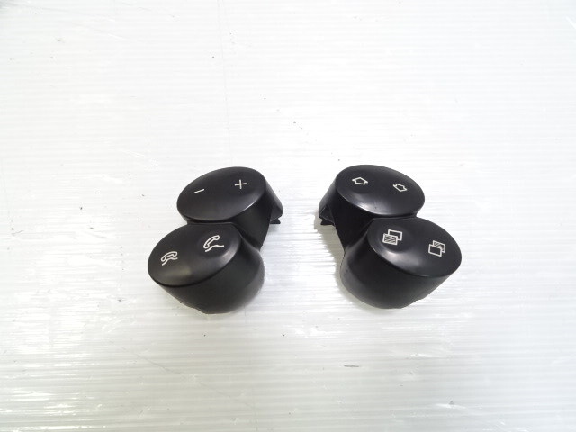 Mercedes W209 CLK55 switch set, steering wheel control buttons phone voice, black, 2308202410, 2308202310