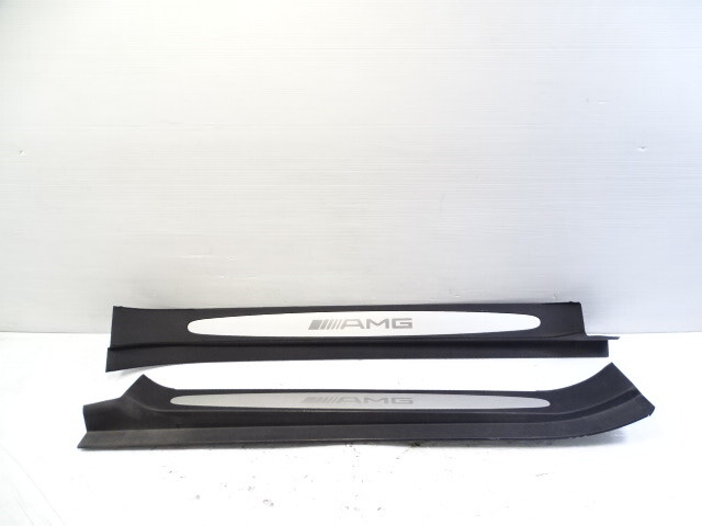 Mercedes R230 SL55 SL500 trim set, door step sills, AMG logo, 2306800335 2306800435
