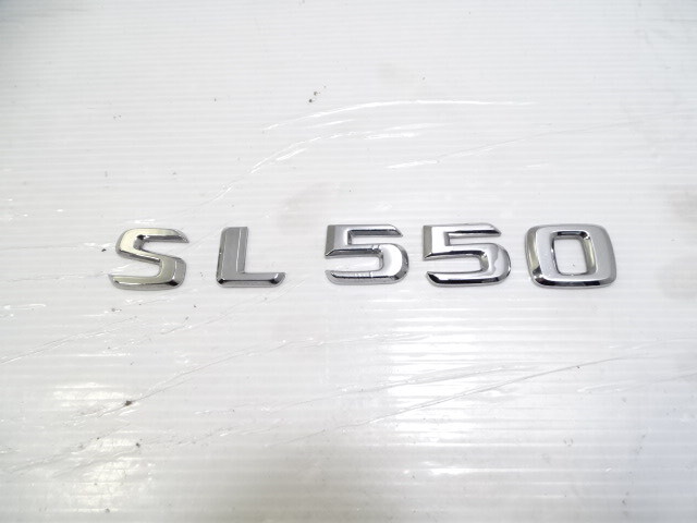 Mercedes R230 SL55 SL500 emblem set, on trunk lid SL550