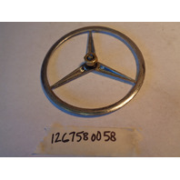 1985 Mercedes W126 300SD emblem, on trunk lid, 1267580058 W123