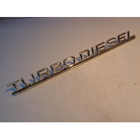80 Mercedes W116 300SD 300CD W123 emblem, on trunk turbo diesel, 1168171915