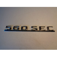 91 Mercedes W126 Coupe 560SEC emblem, on trunk lid 560SEC 1268172415 OEM