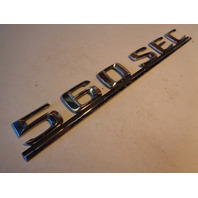 91 Mercedes W126 Coupe 560SEC emblem, on trunk lid 560SEC 1268172415 OEM