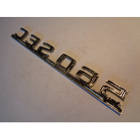 91 Mercedes W126 Coupe 560SEC emblem, on trunk lid 560SEC 1268172415 OEM