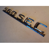 91 Mercedes W126 Coupe 560SEC emblem, on trunk lid 560SEC 1268172415 OEM