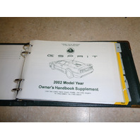 2002 Lotus Esprit V8 owner's manual handbook AE82T0324/1