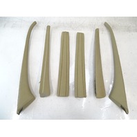 90 Mercedes W126 560SEL 420SEL trim set, interior, 6pc, beige 90 Mercedes W126 560SEL 420SEL trim set, interior, 6pc, beige