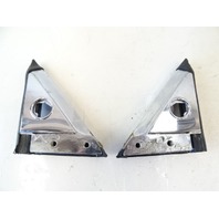 82 Mercedes R107 380SL trim set, mirror holding brackets, chrome, left and right 82 Mercedes R107 380SL trim set, mirror holding brackets, chrome, left and right