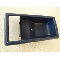 1985 Nissan Z31 300ZX trim, interior door handle surround bezel, right, blue 1985 Nissan Z31 300ZX trim, interior door handle surround bezel, right, blue