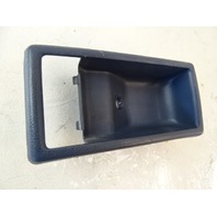 1985 Nissan Z31 300ZX trim, interior door handle surround bezel, left, blue 1985 Nissan Z31 300ZX trim, interior door handle surround bezel, left, blue