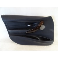 14 BMW F30 328i 328 door panel, left front, black 14 BMW F30 328i 328 door panel, left front, black