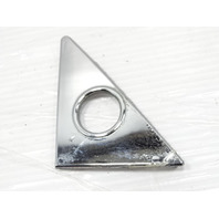 82 Mercedes R107 380SL trim, mirror bolt cover, left plate 1077250711 82 Mercedes R107 380SL trim, mirror bolt cover, left plate 1077250711