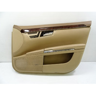 10 Mercedes W221 S400 S550 door panel, right front, brown/tan 10 Mercedes W221 S400 S550 door panel, right front, brown/tan