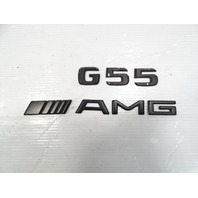 09 Mercedes W463 G55 G500 emblem set, rear, G55 AMG