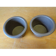 11 Lexus GX460 cup holder set, 3rd row quarter panel, left and right, 64745-60020 64746-60010 sepia