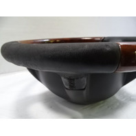 04 Mercedes W463 G500 steering wheel with wood trim, black 2114600603