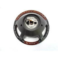 04 Mercedes W463 G500 steering wheel with wood trim, black 2114600603