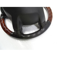 04 Mercedes W463 G500 steering wheel with wood trim, black 2114600603