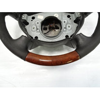 04 Mercedes W463 G500 steering wheel with wood trim, black 2114600603