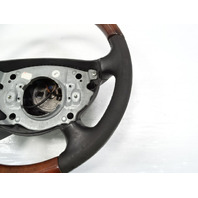 04 Mercedes W463 G500 steering wheel with wood trim, black 2114600603