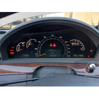 05 Mercedes W220 S55 instrument cluster, speedometer AMG