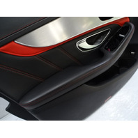 2018 Mercedes W205 C63 Sedan door panel, left front black/red