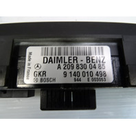 02 Mercedes W463 G500 switch, a/c heater climate control unit 2098300485