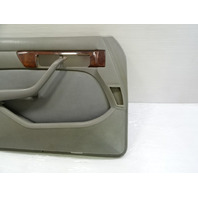 86 Mercedes W126 560SEL door panel, left front, gray 1267270170