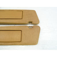 87 Mercedes W126 420SEL sunvisors, left and right, palomino