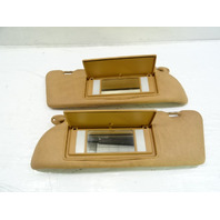 87 Mercedes W126 420SEL sunvisors, left and right, palomino